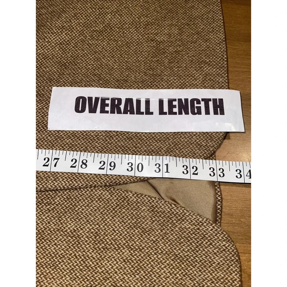 Perlis 100% Camel Hair Blazer‎ Men 44L Tall Beige Business Wedding Resort